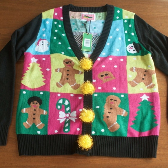 NWT Tipsy Elves Ugly Holiday Cardigan Sweater - Picture 7 of 10